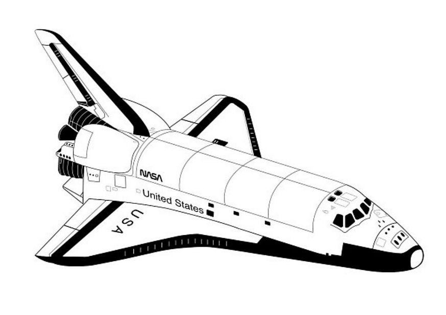 Dibujo para colorear: Spaceship (Transporte) #140300 - Dibujos para Colorear e Imprimir Gratis