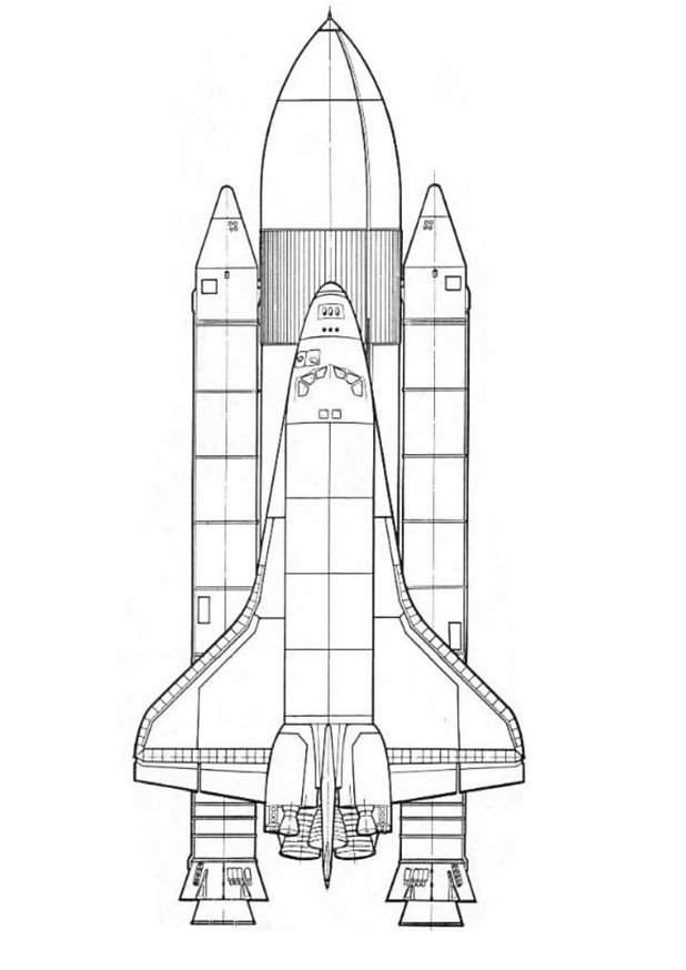 Dibujo para colorear: Spaceship (Transporte) #140315 - Dibujos para Colorear e Imprimir Gratis
