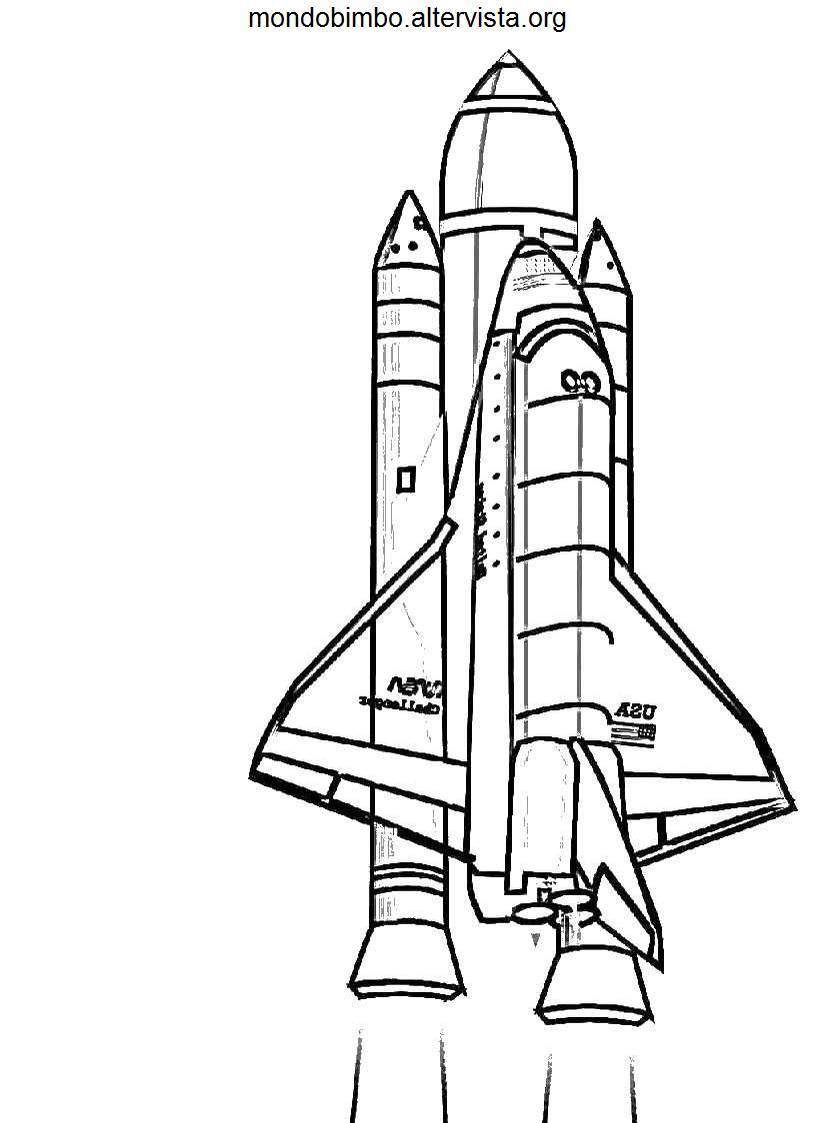 Dibujo para colorear: Spaceship (Transporte) #140467 - Dibujos para Colorear e Imprimir Gratis