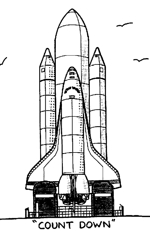 Dibujo para colorear: Spaceship (Transporte) #140482 - Dibujos para Colorear e Imprimir Gratis
