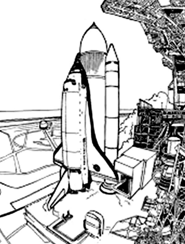 Dibujo para colorear: Spaceship (Transporte) #140497 - Dibujos para Colorear e Imprimir Gratis