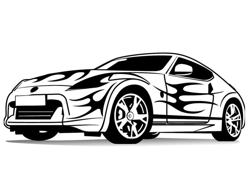 Dibujos de Sports car / Tuning #146911 (Transporte) para colorear – Páginas  imprimibles gratis