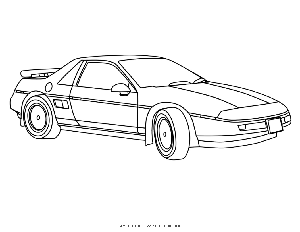 Dibujo para colorear: Sports car / Tuning (Transporte) #146928 - Dibujos para Colorear e Imprimir Gratis