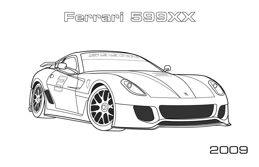 Dibujo para colorear: Sports car / Tuning (Transporte) #146940 - Dibujos para Colorear e Imprimir Gratis