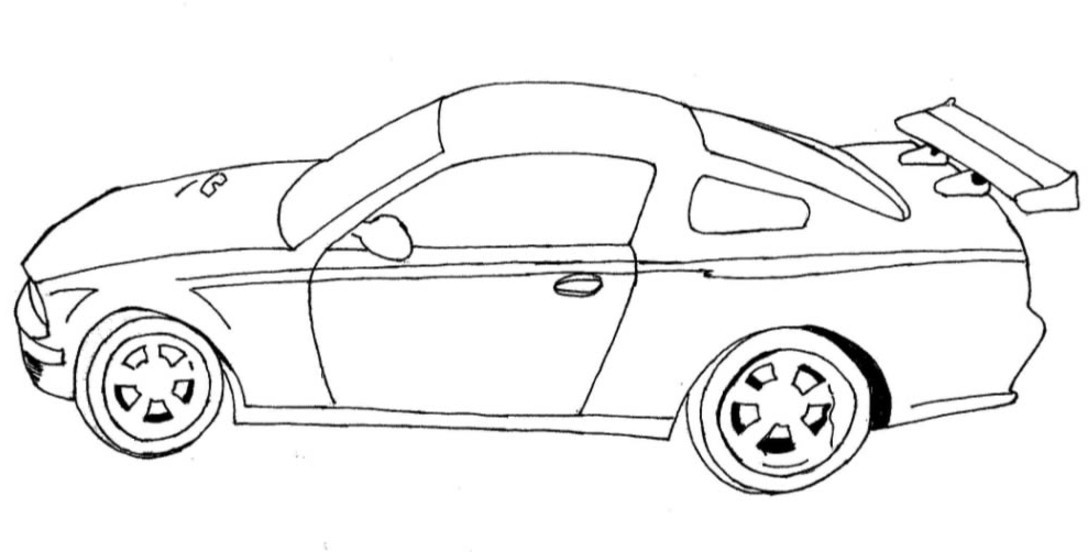 Dibujo para colorear: Sports car / Tuning (Transporte) #146941 - Dibujos para Colorear e Imprimir Gratis