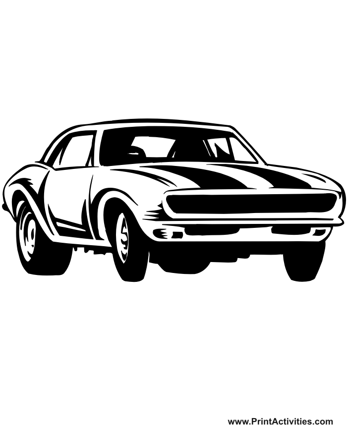 Dibujo para colorear: Sports car / Tuning (Transporte) #146944 - Dibujos para Colorear e Imprimir Gratis