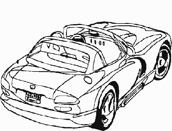 Dibujo para colorear: Sports car / Tuning (Transporte) #146948 - Dibujos para Colorear e Imprimir Gratis