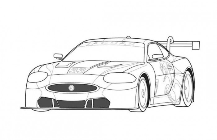 Dibujos De Sports Car Tuning Transporte Para Colorear