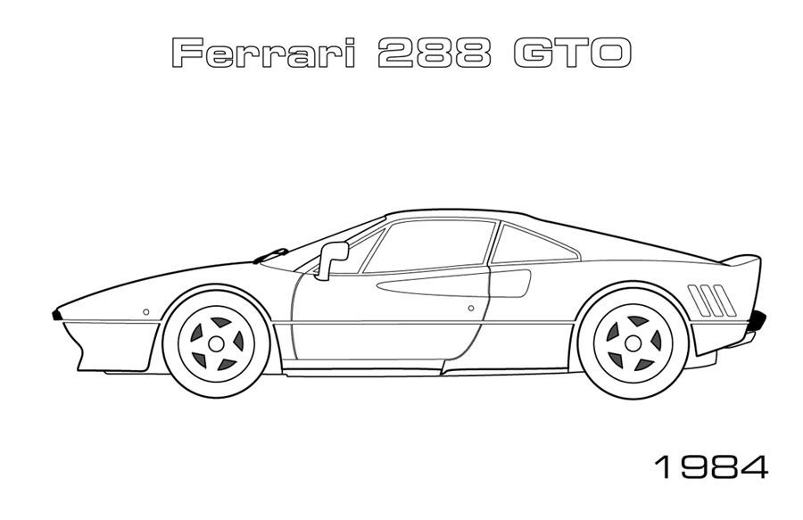 Dibujo para colorear: Sports car / Tuning (Transporte) #146974 - Dibujos para Colorear e Imprimir Gratis