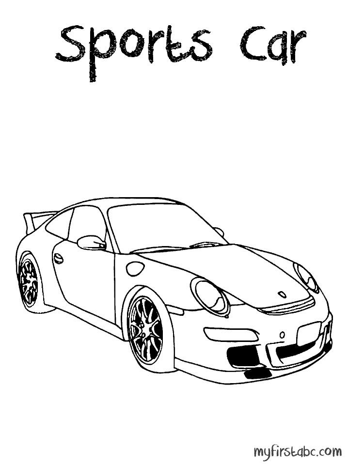 Dibujo para colorear: Sports car / Tuning (Transporte) #146982 - Dibujos para Colorear e Imprimir Gratis