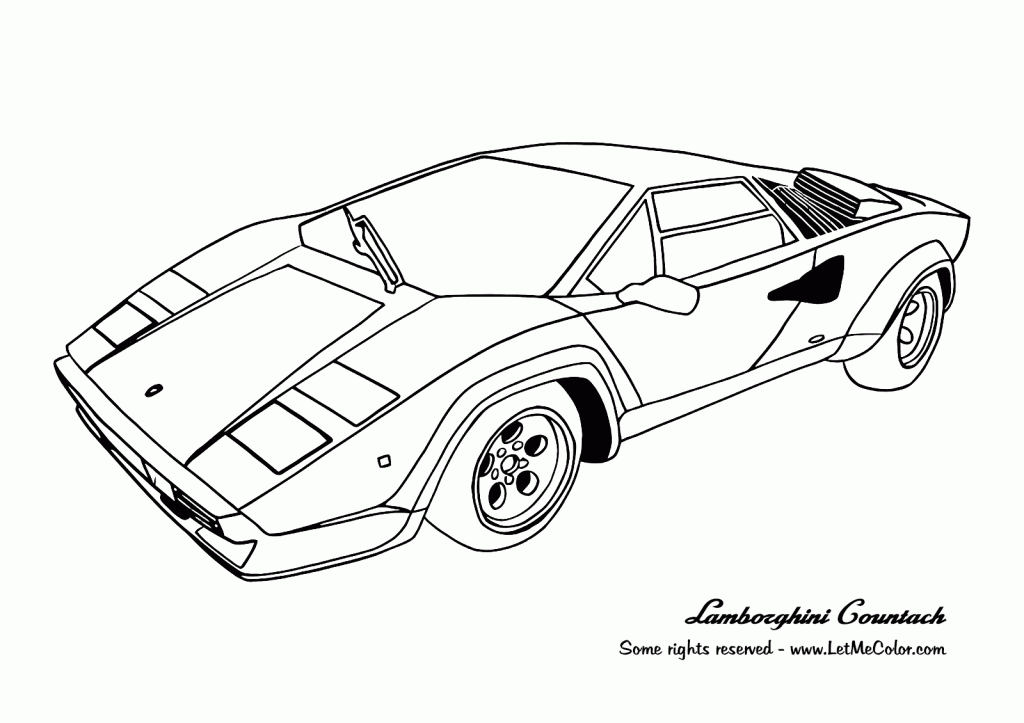 Dibujo para colorear: Sports car / Tuning (Transporte) #146983 - Dibujos para Colorear e Imprimir Gratis