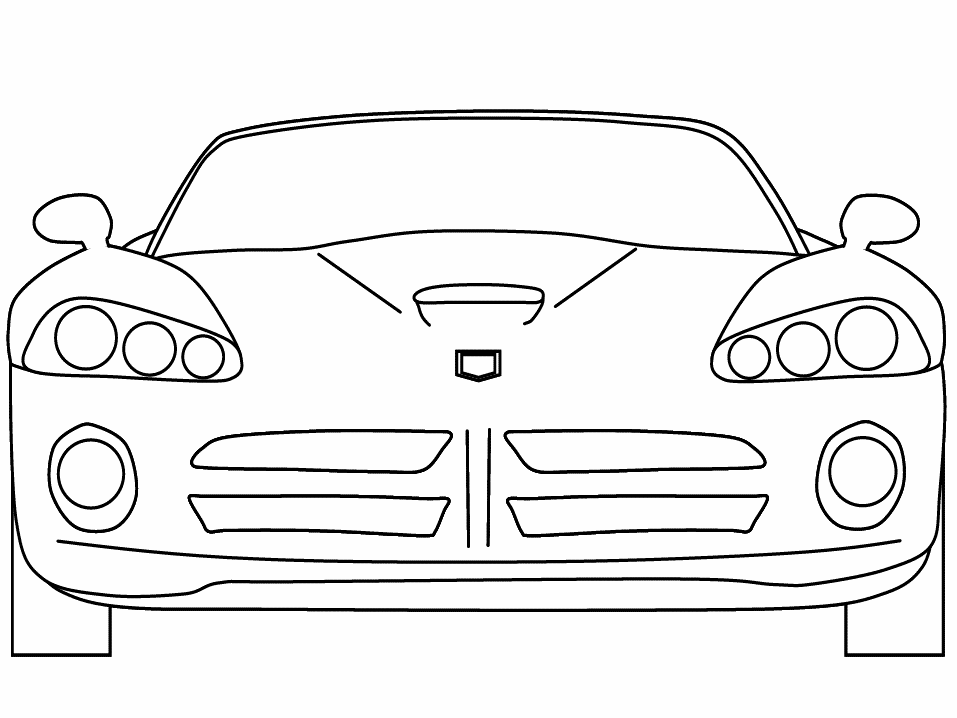 Dibujo para colorear: Sports car / Tuning (Transporte) #146984 - Dibujos para Colorear e Imprimir Gratis