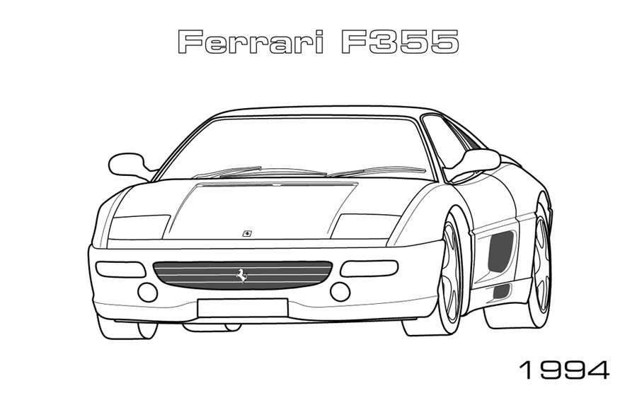 Dibujo para colorear: Sports car / Tuning (Transporte) #147004 - Dibujos para Colorear e Imprimir Gratis