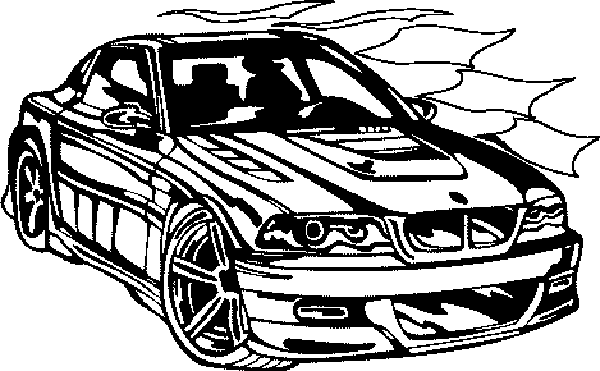 Dibujo para colorear: Sports car / Tuning (Transporte) #147010 - Dibujos para Colorear e Imprimir Gratis