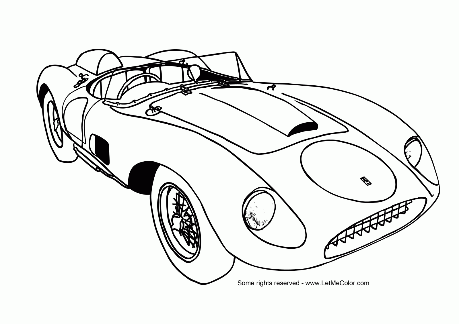 Dibujo para colorear: Sports car / Tuning (Transporte) #147017 - Dibujos para Colorear e Imprimir Gratis