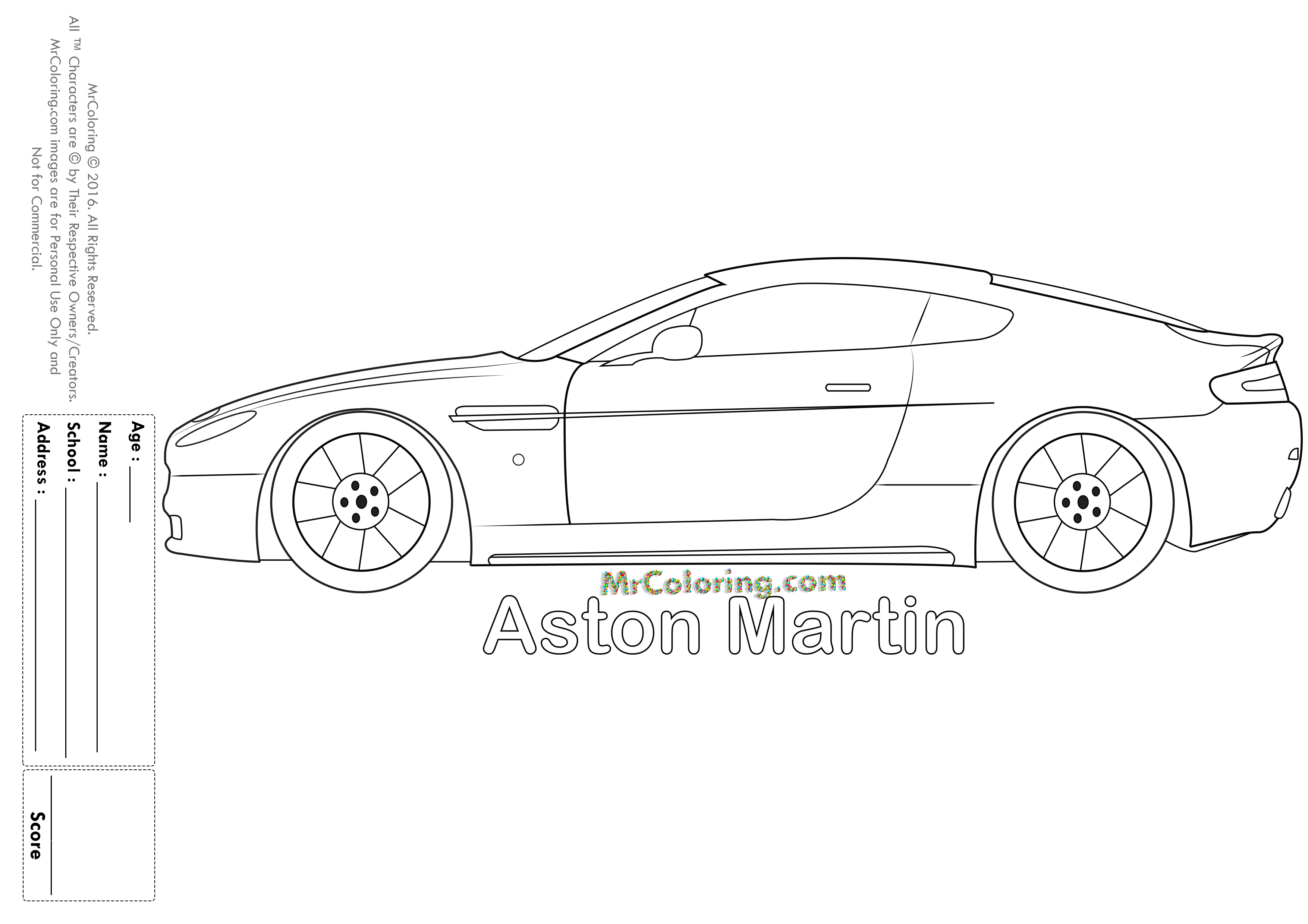 Dibujo para colorear: Sports car / Tuning (Transporte) #147021 - Dibujos para Colorear e Imprimir Gratis