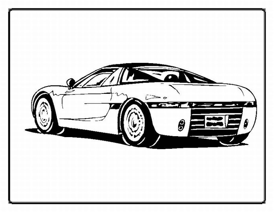 Dibujo para colorear: Sports car / Tuning (Transporte) #147034 - Dibujos para Colorear e Imprimir Gratis