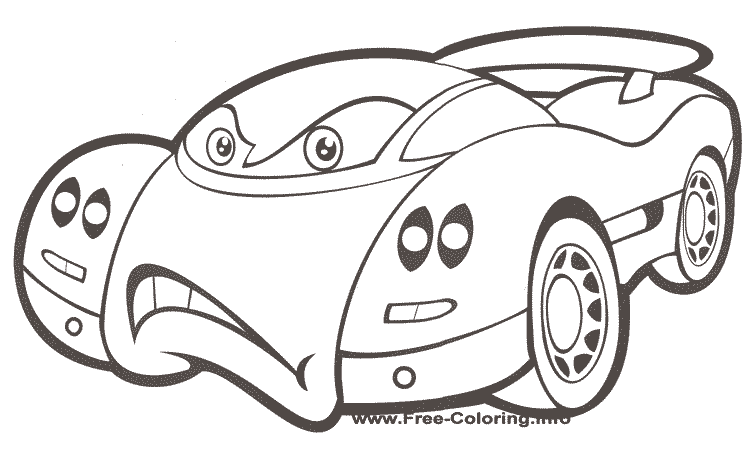 Dibujo para colorear: Sports car / Tuning (Transporte) #147049 - Dibujos para Colorear e Imprimir Gratis