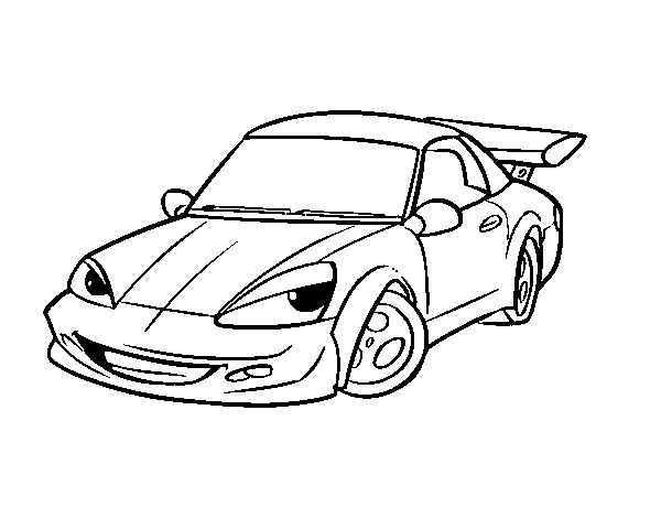 Dibujo para colorear: Sports car / Tuning (Transporte) #147051 - Dibujos para Colorear e Imprimir Gratis