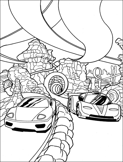 Dibujo para colorear: Sports car / Tuning (Transporte) #147053 - Dibujos para Colorear e Imprimir Gratis