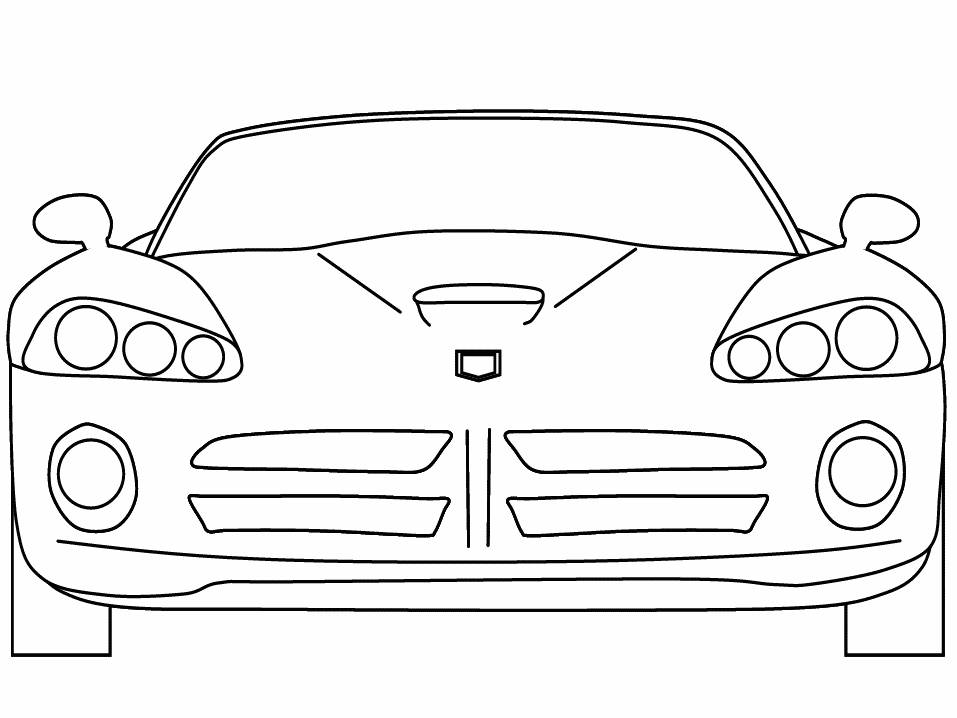 Dibujo para colorear: Sports car / Tuning (Transporte) #147054 - Dibujos para Colorear e Imprimir Gratis