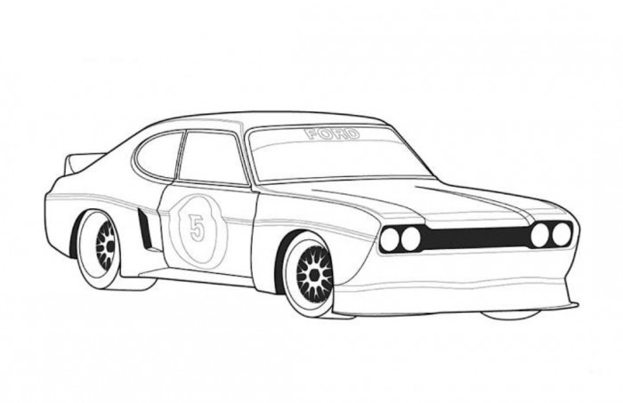 Dibujo para colorear: Sports car / Tuning (Transporte) #147067 - Dibujos para Colorear e Imprimir Gratis