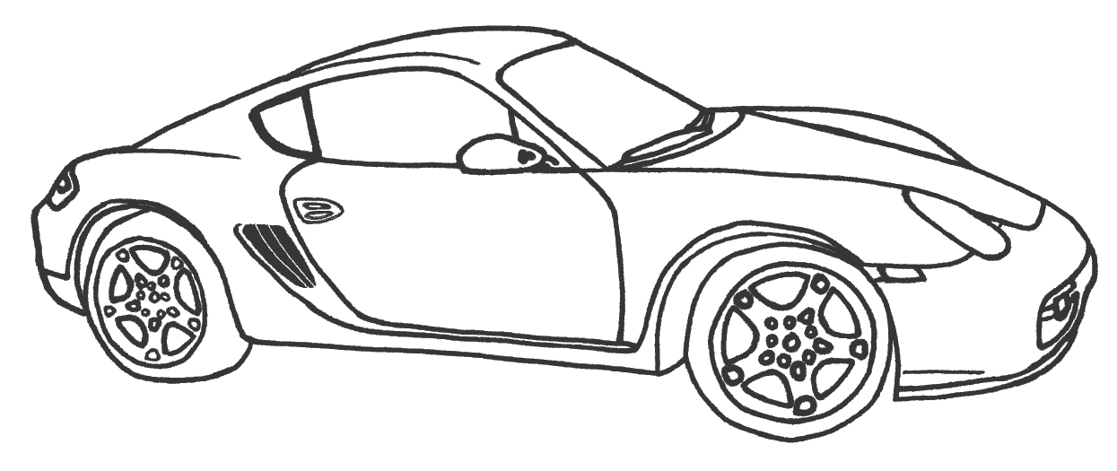 Dibujo para colorear: Sports car / Tuning (Transporte) #147084 - Dibujos para Colorear e Imprimir Gratis