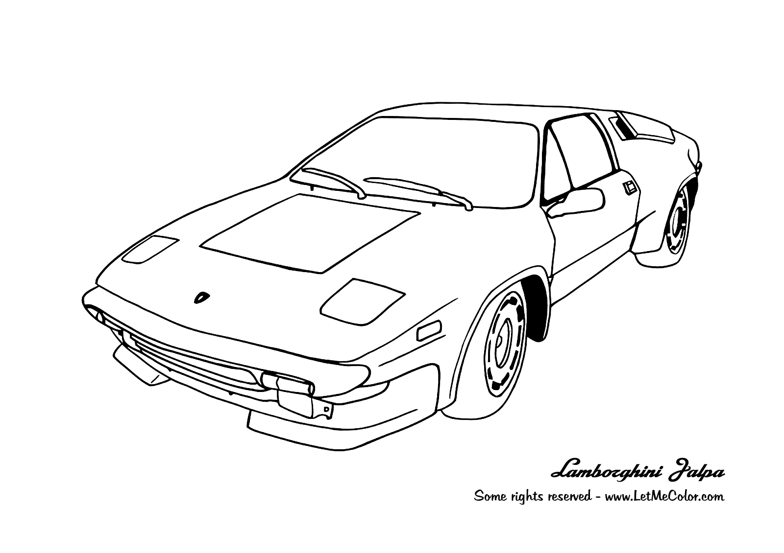 Dibujo para colorear: Sports car / Tuning (Transporte) #147086 - Dibujos para Colorear e Imprimir Gratis