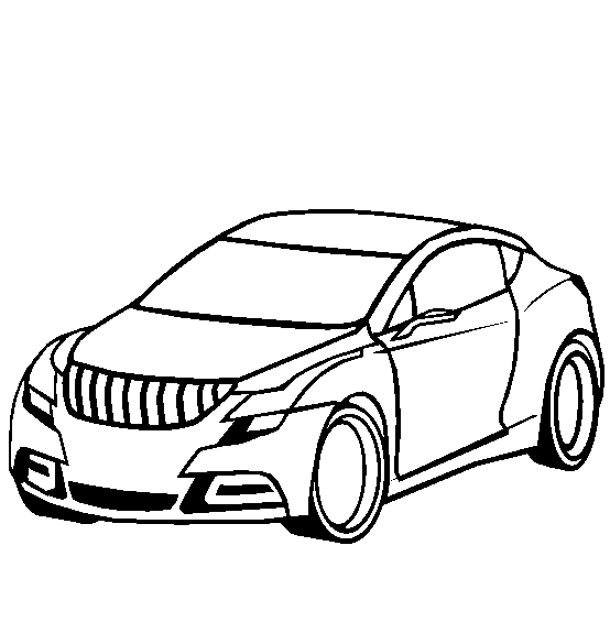 Dibujo para colorear: Sports car / Tuning (Transporte) #147089 - Dibujos para Colorear e Imprimir Gratis