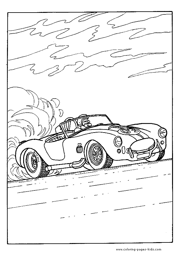 Dibujo para colorear: Sports car / Tuning (Transporte) #147090 - Dibujos para Colorear e Imprimir Gratis