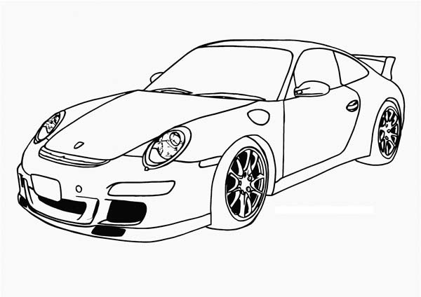 Dibujo para colorear: Sports car / Tuning (Transporte) #147132 - Dibujos para Colorear e Imprimir Gratis