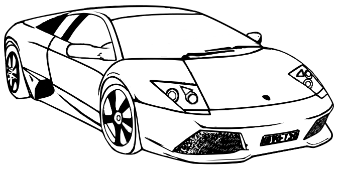 Dibujo para colorear: Sports car / Tuning (Transporte) #147135 - Dibujos para Colorear e Imprimir Gratis