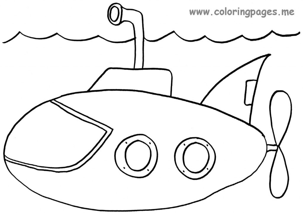 Dibujo para colorear: Submarine (Transporte) #137690 - Dibujos para Colorear e Imprimir Gratis