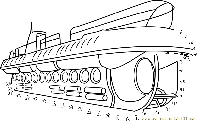 Dibujo para colorear: Submarine (Transporte) #137801 - Dibujos para Colorear e Imprimir Gratis