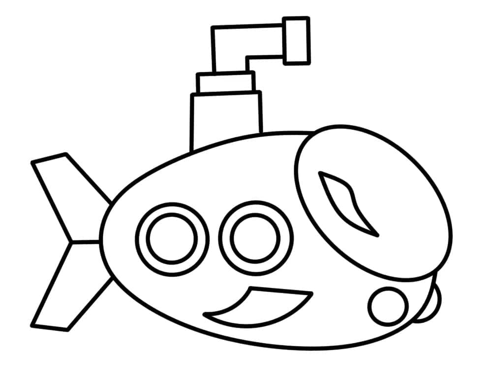 Dibujo gratuito Submarino #206213 de la coleccion Transporte para imprimir