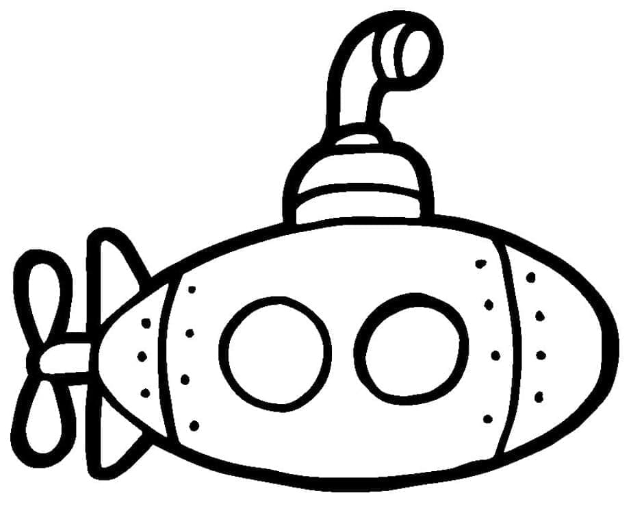 Dibujo gratuito Submarino #206216 de la coleccion Transporte para imprimir