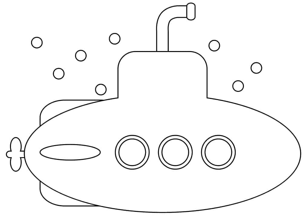 Dibujo gratuito Submarino #206225 de la coleccion Transporte para imprimir