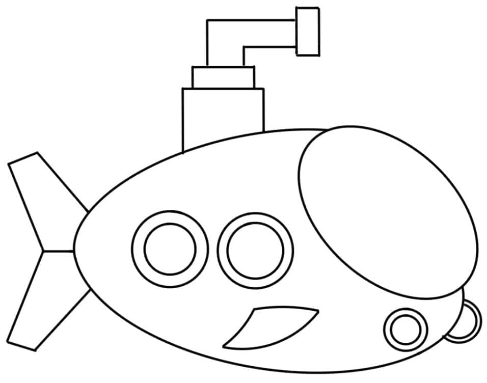 Dibujo gratuito Submarino #206226 de la coleccion Transporte para imprimir