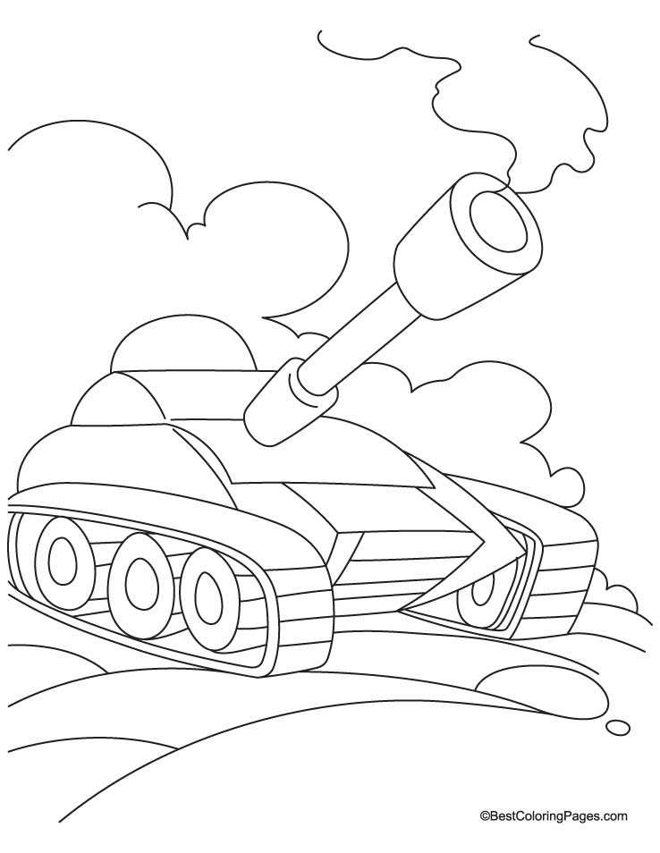 Dibujo para colorear: Tank (Transporte) #138024 - Dibujos para Colorear e Imprimir Gratis