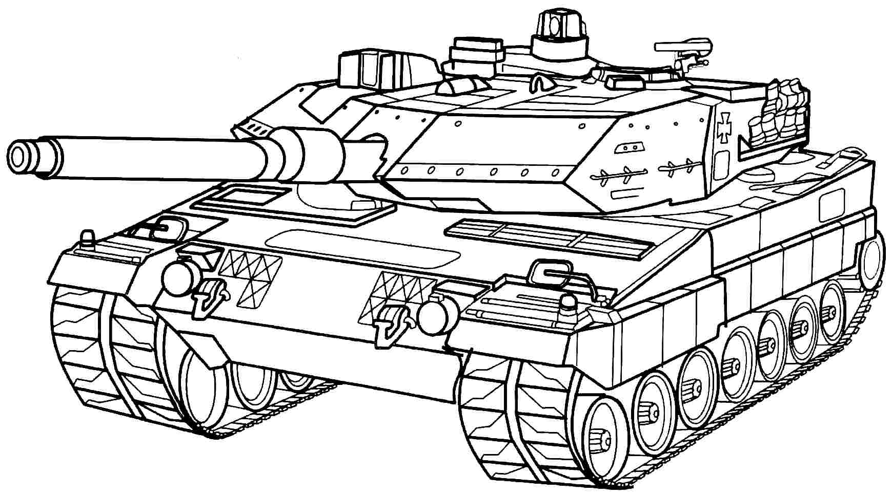 Dibujo para colorear: Tank (Transporte) #138032 - Dibujos para Colorear e Imprimir Gratis