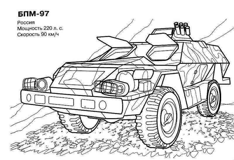Dibujo para colorear: Tank (Transporte) #138033 - Dibujos para Colorear e Imprimir Gratis