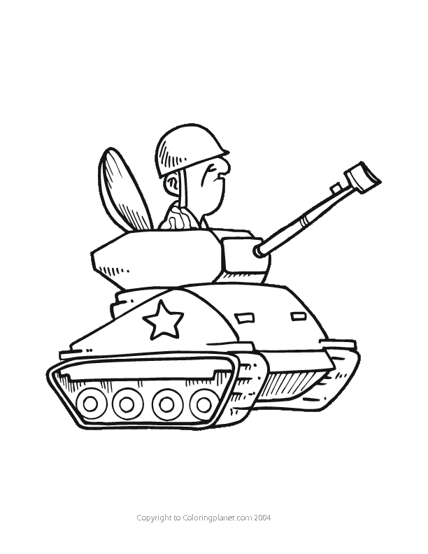 Dibujo para colorear: Tank (Transporte) #138039 - Dibujos para Colorear e Imprimir Gratis