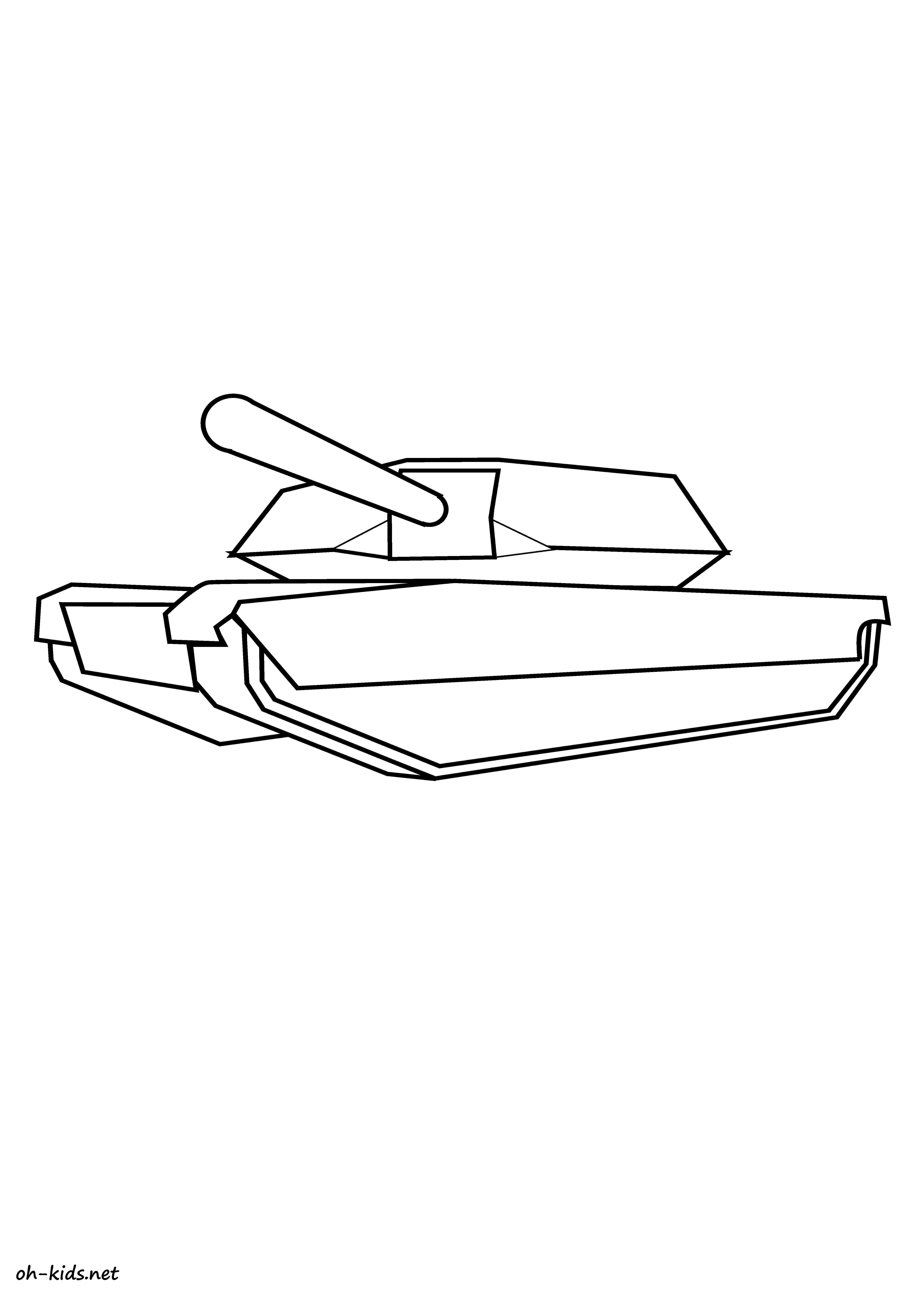 Dibujo para colorear: Tank (Transporte) #138042 - Dibujos para Colorear e Imprimir Gratis