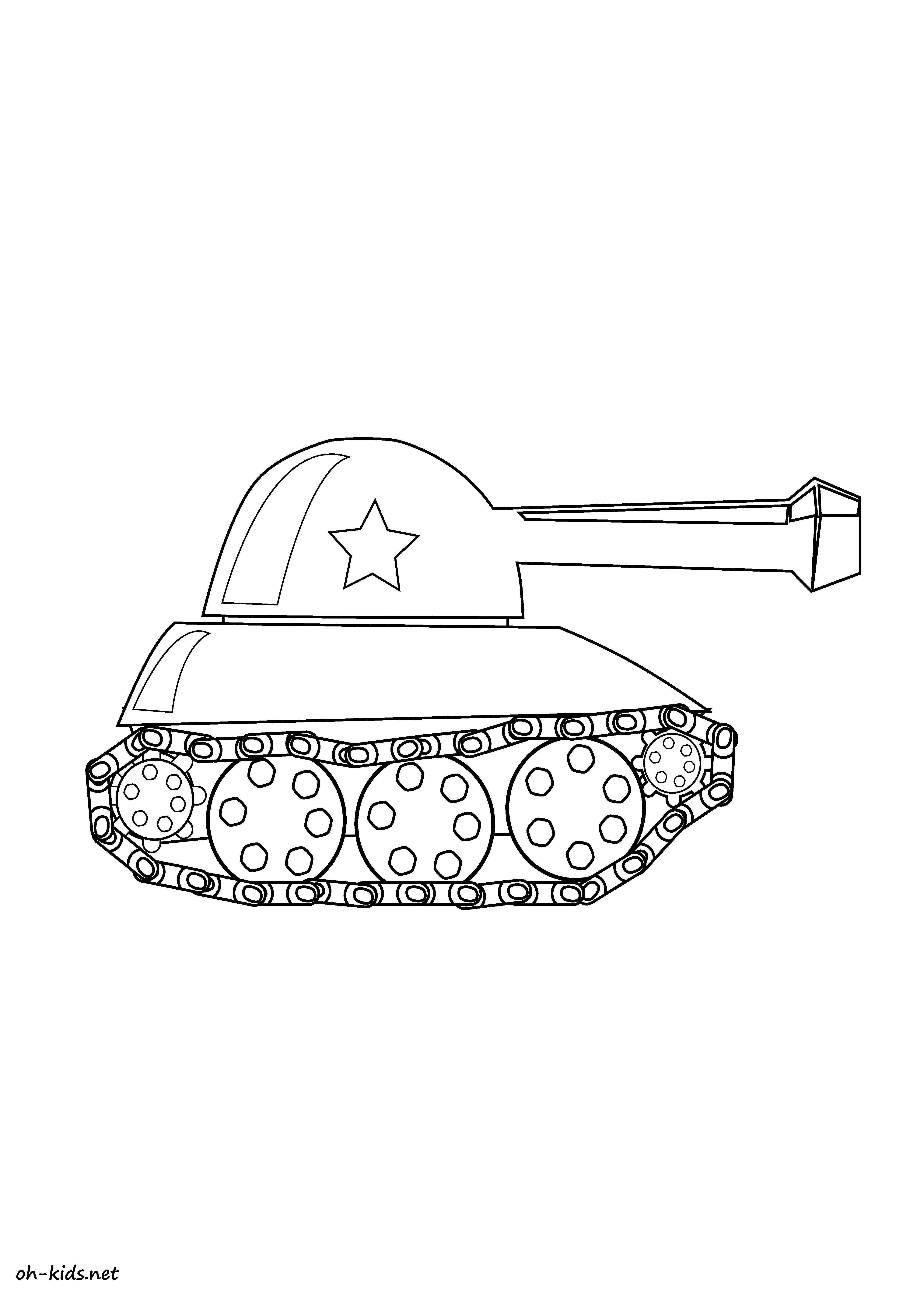 Dibujo para colorear: Tank (Transporte) #138057 - Dibujos para Colorear e Imprimir Gratis