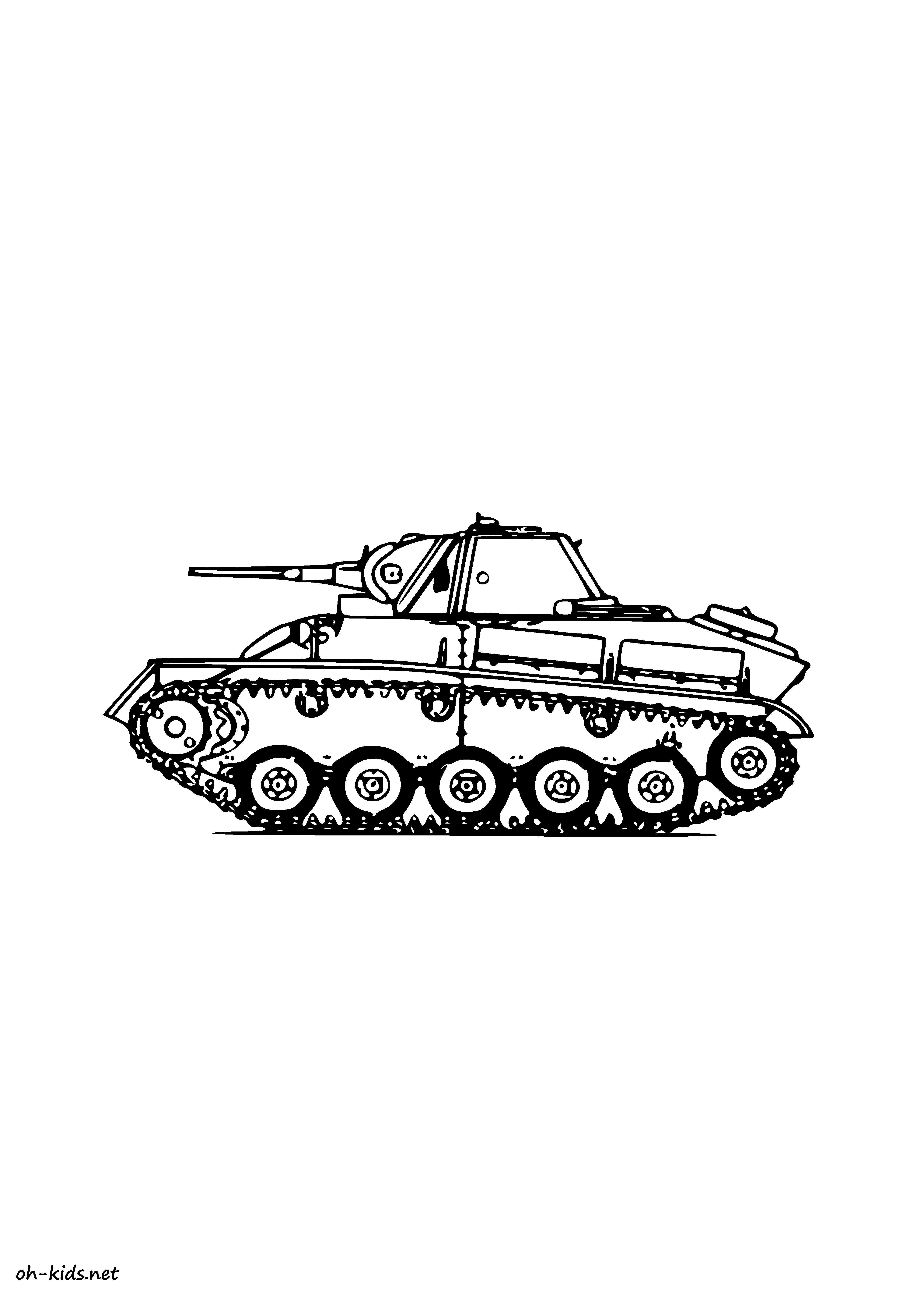 Dibujo para colorear: Tank (Transporte) #138071 - Dibujos para Colorear e Imprimir Gratis