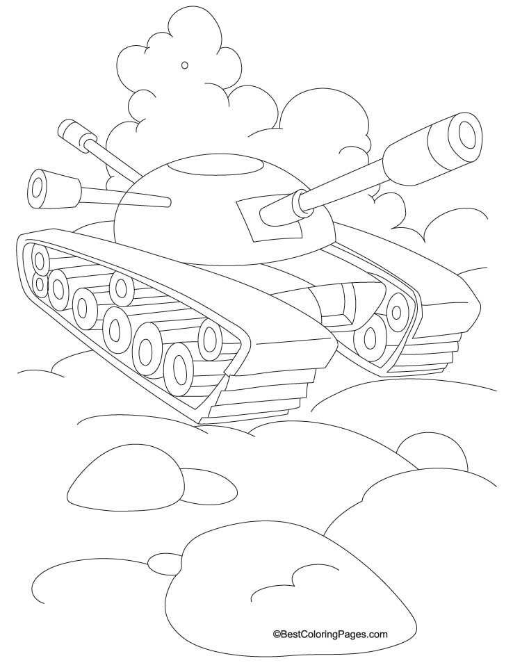 Dibujo para colorear: Tank (Transporte) #138093 - Dibujos para Colorear e Imprimir Gratis