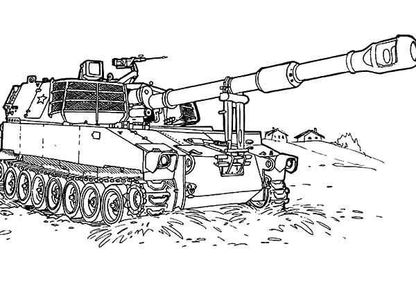 Dibujo para colorear: Tank (Transporte) #138160 - Dibujos para Colorear e Imprimir Gratis