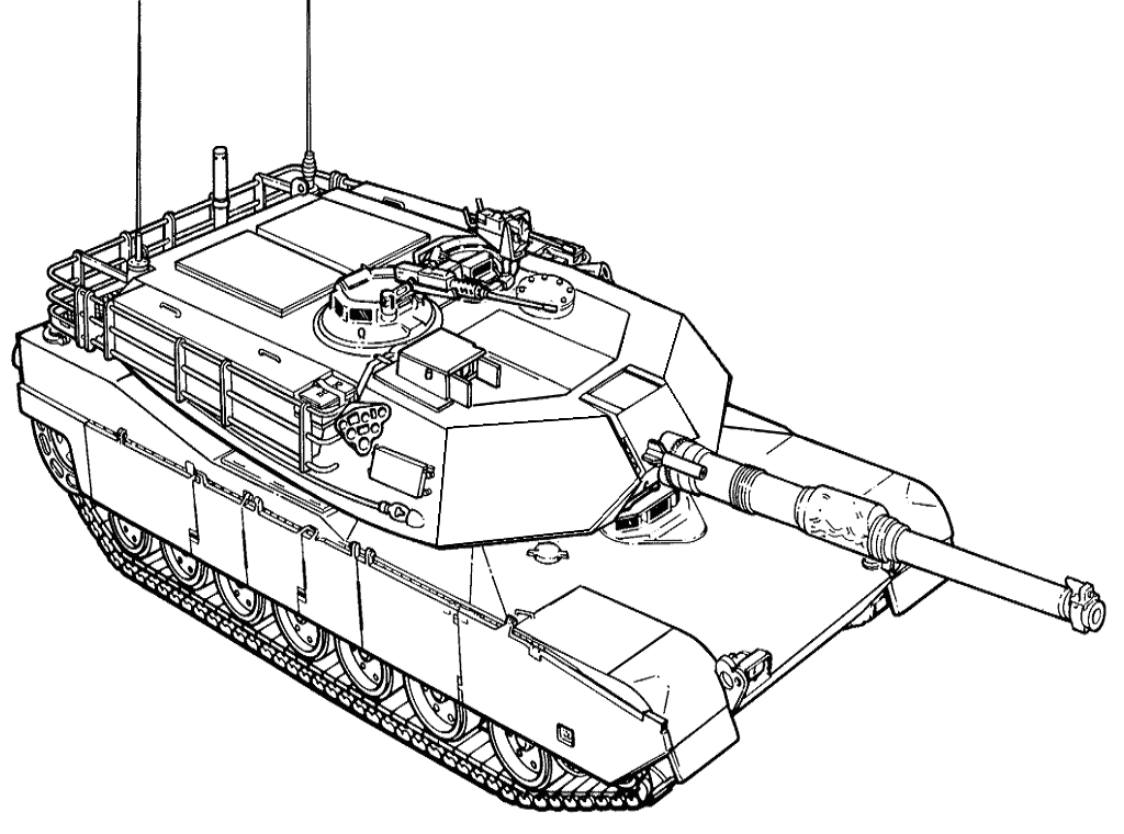 Dibujo para colorear: Tanque (Transporte) #138002 - Dibujos para Colorear e Imprimir Gratis
