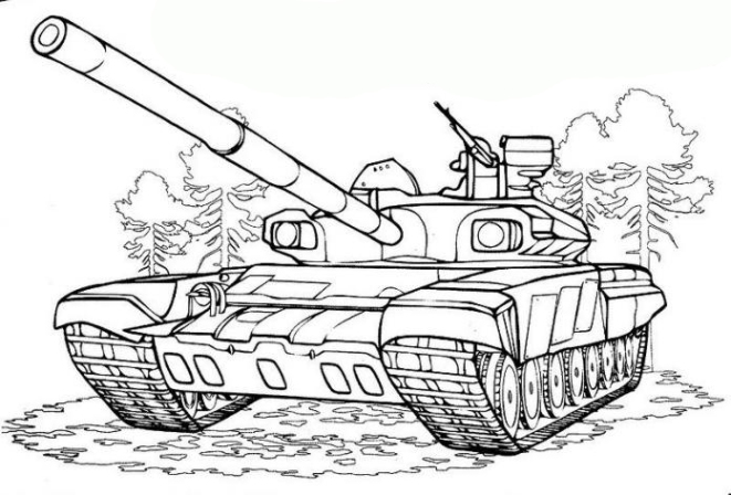 Dibujo para colorear: Tanque (Transporte) #138006 - Dibujos para Colorear e Imprimir Gratis