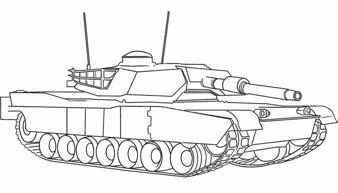 Dibujo para colorear: Tanque (Transporte) #138008 - Dibujos para Colorear e Imprimir Gratis